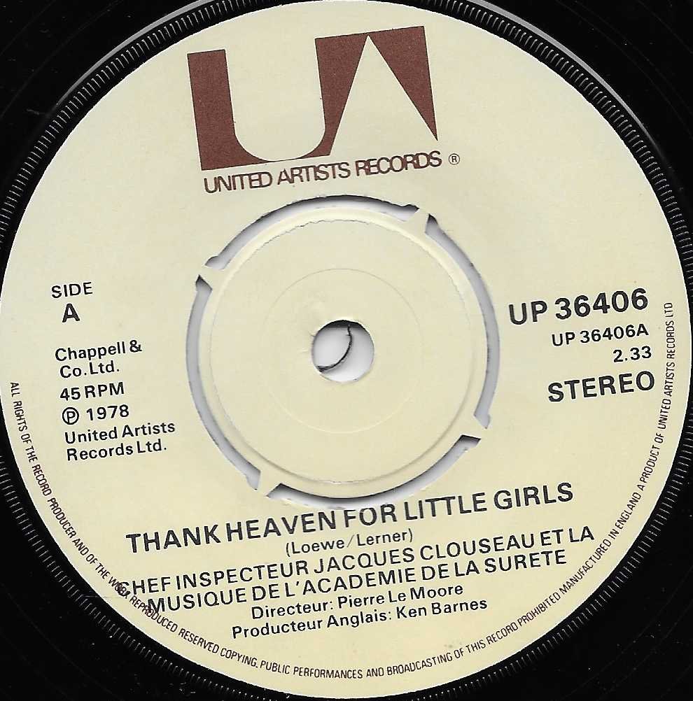 UP 36406 Thank Heaven for little girls Peter Sellers from ITV, Channel 4 and Channel 5 library Label